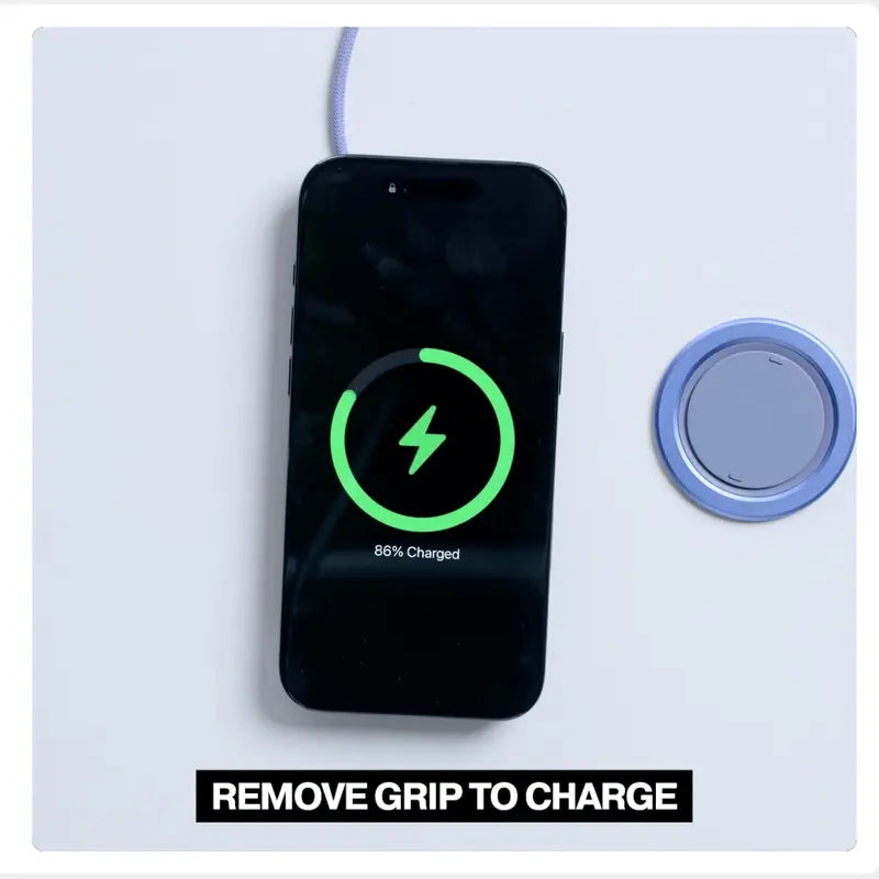 Ultra-Slim Magnetic Phone Grip & 360° Rotating Kickstand 📱✨