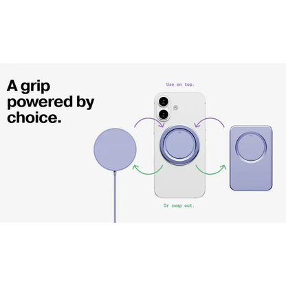 Ultra-Slim Magnetic Phone Grip & 360° Rotating Kickstand 📱✨