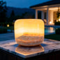 Marble Lamp Night Light Touch Bedside Table Lamp for Bedroom,Type-C Rechargeable Small Desk Bedside Small Lamps,Eye Caring Dimmable LED Ambient lamp (Mid Century Modern)
