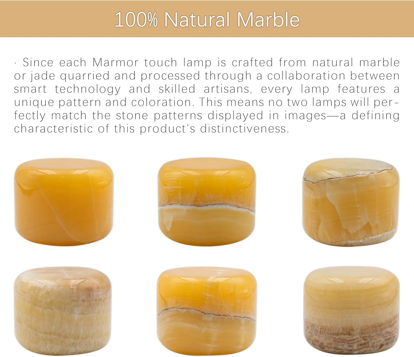 Marble Lamp Night Light Touch Bedside Table Lamp for Bedroom,Type-C Rechargeable Small Desk Bedside Small Lamps,Eye Caring Dimmable LED Ambient lamp (Mid Century Modern)