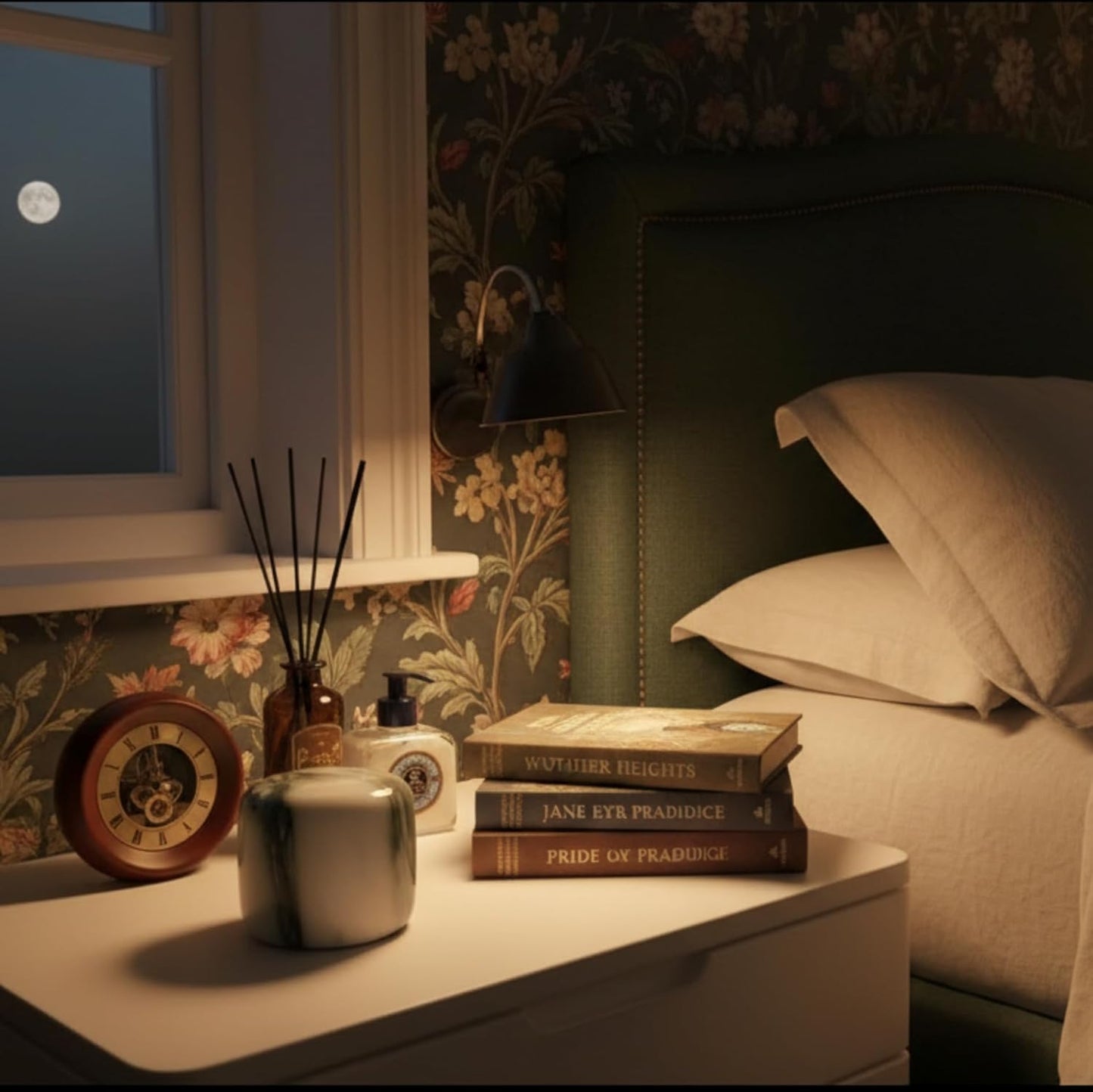 Marble Lamp Night Light Touch Bedside Table Lamp for Bedroom,Type-C Rechargeable Small Desk Bedside Small Lamps,Eye Caring Dimmable LED Ambient lamp (Mid Century Modern)