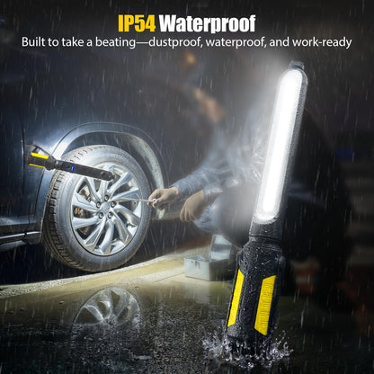 2400LM Rechargeable Magnetic LED Work Light - 2-in-1 Mechanic Repair Lamp 🛠️💡